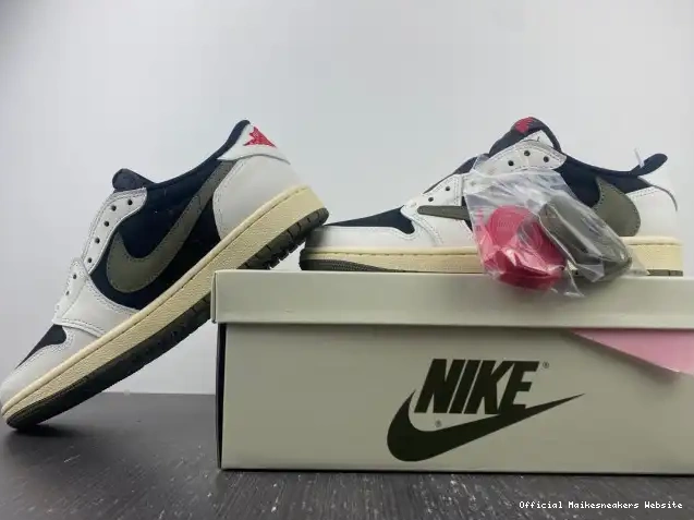 Official Maikesneakers OG WMNS Olive x Travis Low Air Jordan Scott 1 DZ4137-106 0405
